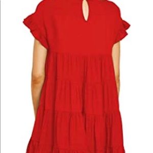 MIHOLL Summer Ruffle Babydoll Loose Mini Dress